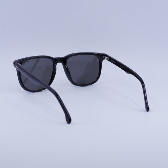 CARRERA 300/S 008A M9 Sunglasses Black Square Frame, Grey Polarized Lenses - Picture 4 of 11